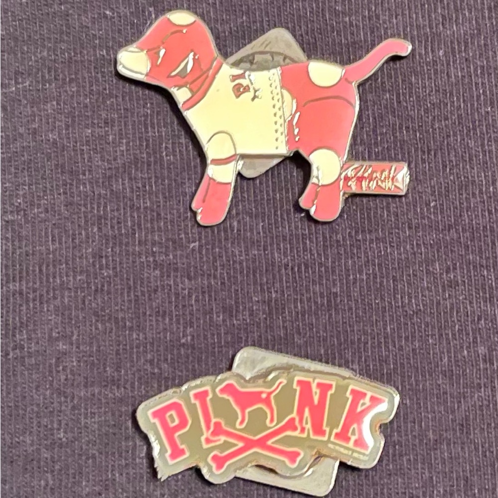 VSPINK logo dog pins